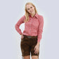 Traditional Red Checkered Shirt for Women Lederhosen