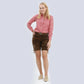 Traditional Red Checkered Shirt for Women Lederhosen