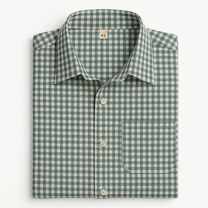 Traditional Green Checkered Shirt for Women Lederhosen