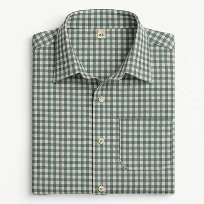 Traditional Green Checkered Shirt for Women Lederhosen