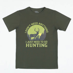 Hunter Green Traditional T-Shirt with Bavarian Motif