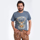 Relaxed Fit Slate Gray Traditional T-Shirt