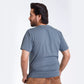 Relaxed Fit Slate Gray Traditional T-Shirt