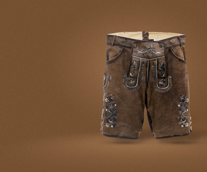 Alpine Style Brown Lederhosen main image 1