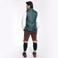 Charismatic Green Bavarian Lederhosen Luxe Waistcoat