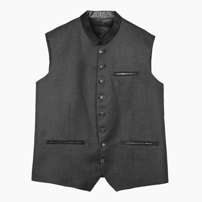 Men's Olive Green Trachten Waistcoat