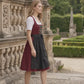 Vintage Bavarian Attire Deep Plum Green Allure
