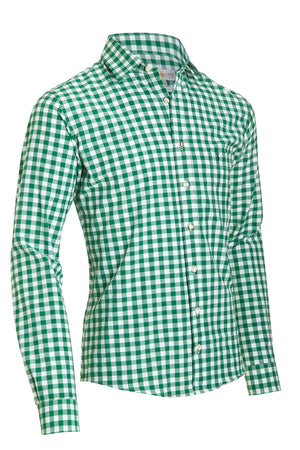 German Alpine Green Slim Fit Shirt for Oktoberfest